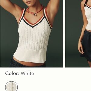 Anthropologie Tretorn cable tank NWT